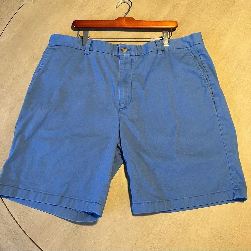 Vineyard Vines Men's Shorts Blue Breaker Short Cotton Size 40 Flat Front Casual‎